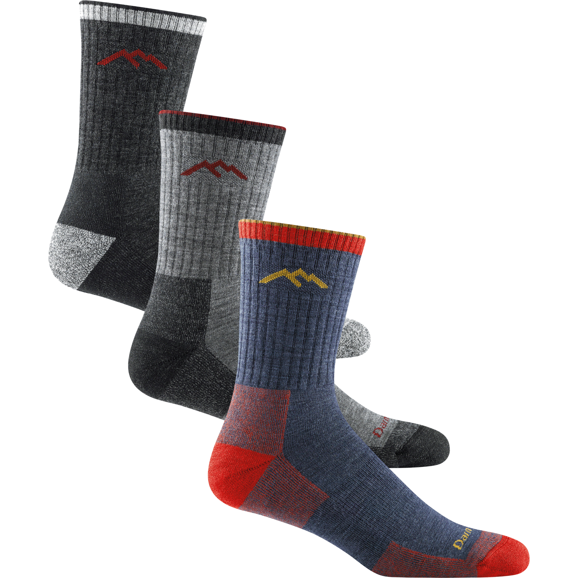 Darn Tough Socks Men's Hiker Micro Crew 3-Pack