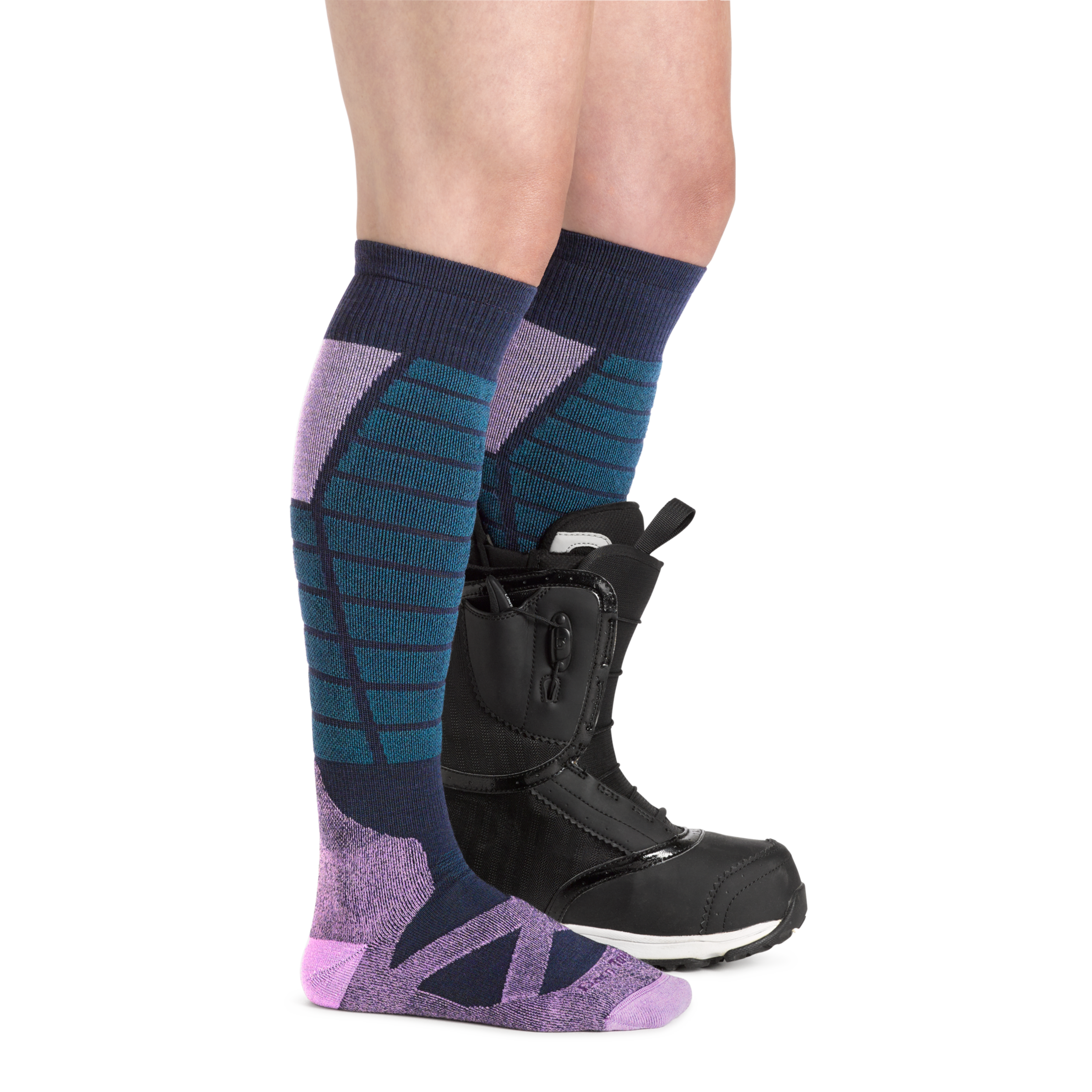 Darn Tough Socks Women's Function X Over-the-Calf Midweight Ski & Snowboard Socks - Image 7